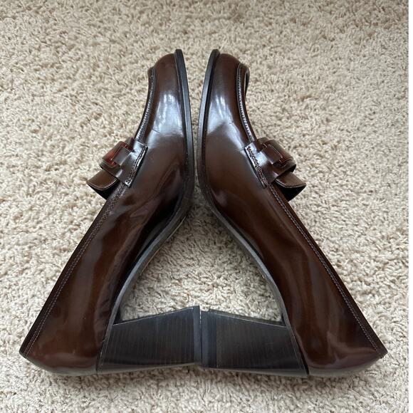 Joan & David Brown Heeled‎ Loafers Made in Italy 8.5 - Picture 2 of 6